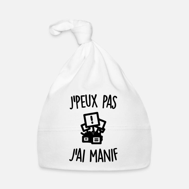 J'peux pas j'ai manif Bonnet bio Bébé