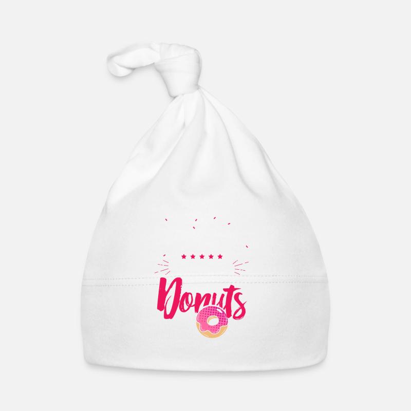 Donuts sweet chocolate logo gift delicious lover Organic Baby Cap