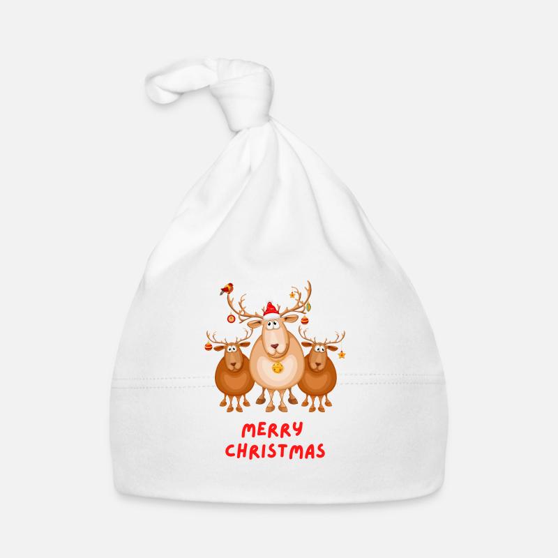 Cadeau de Noël - Noël - Joyeux Noël Bonnet bio Bébé