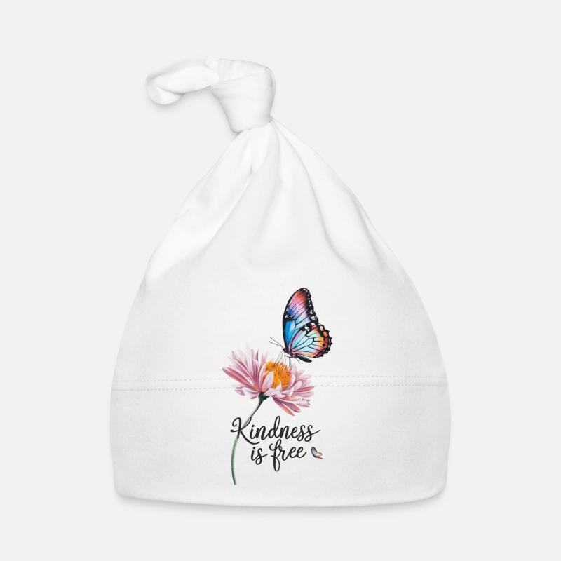 Kindness is free Organic Baby Cap