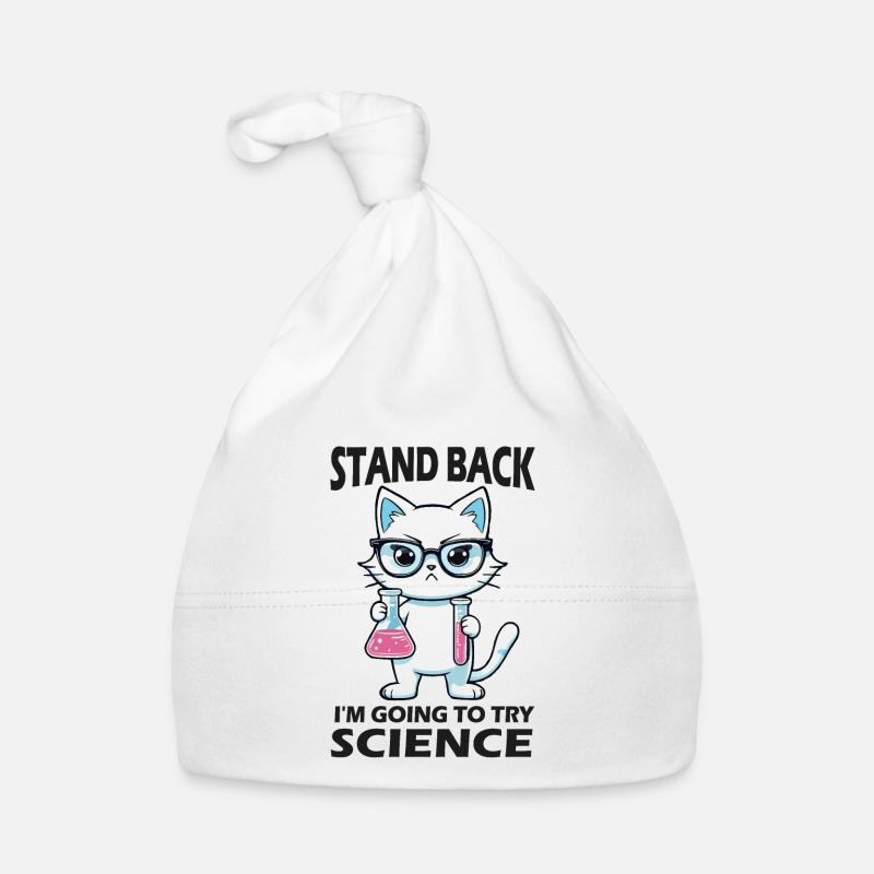 Résignation - J’essaie la science - Bonnet bio Bébé - blanc