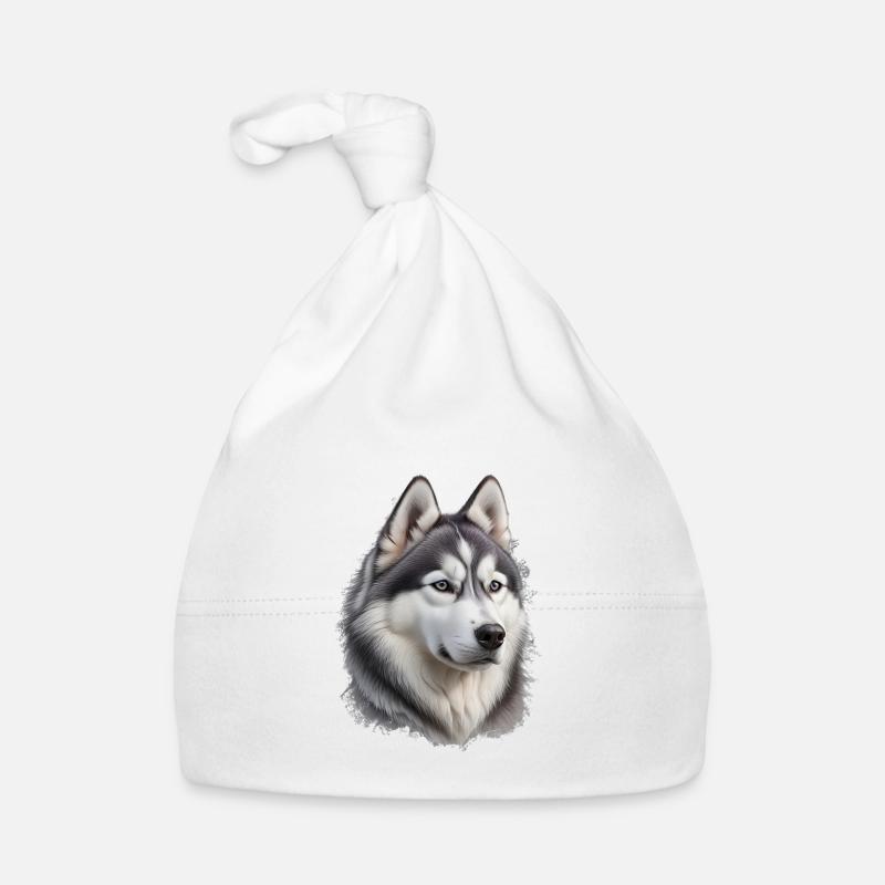 Husky - Baby Bio-Mütze - Weiß