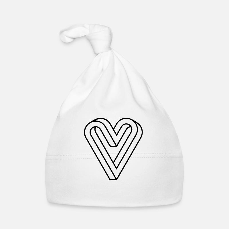 Impossible Heart, Optical Illusion Baby Bio-Mütze