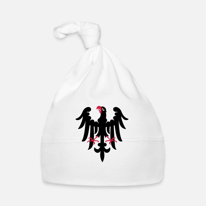 eagle heraldry - Organic Baby Cap - white
