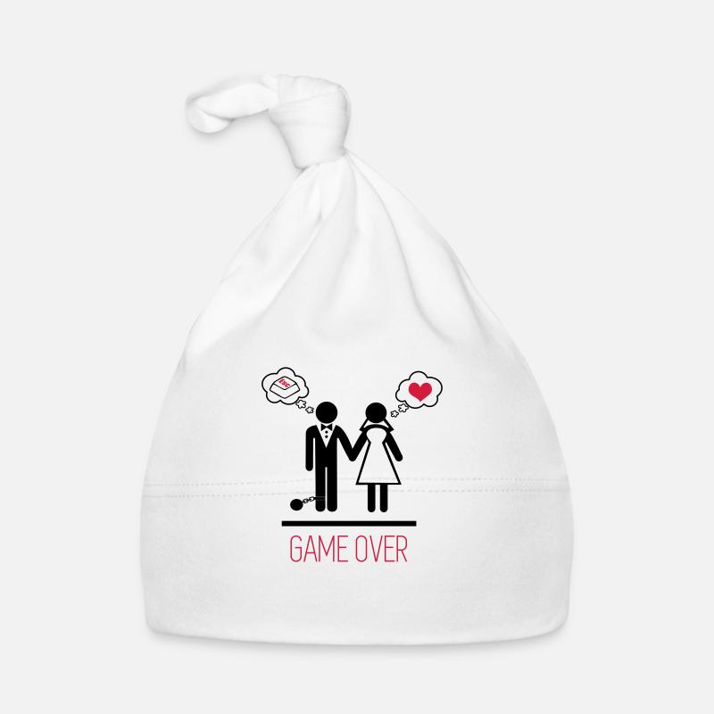 Game over - Stag do - Hen party - Wedding Organic Baby Cap