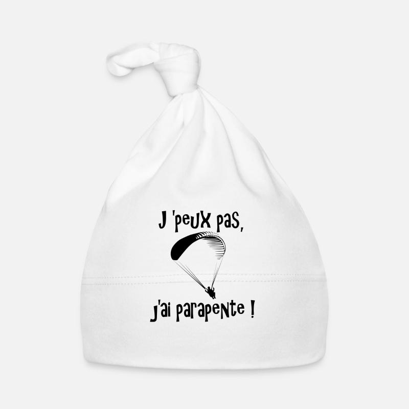 J'peux pas, j'ai Parapente - Bonnet bio Bébé - blanc