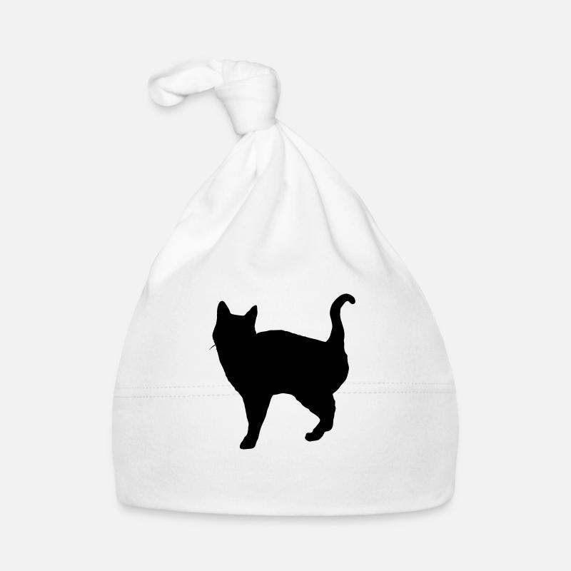 Vector Cat Silhouette Bonnet bio Bébé
