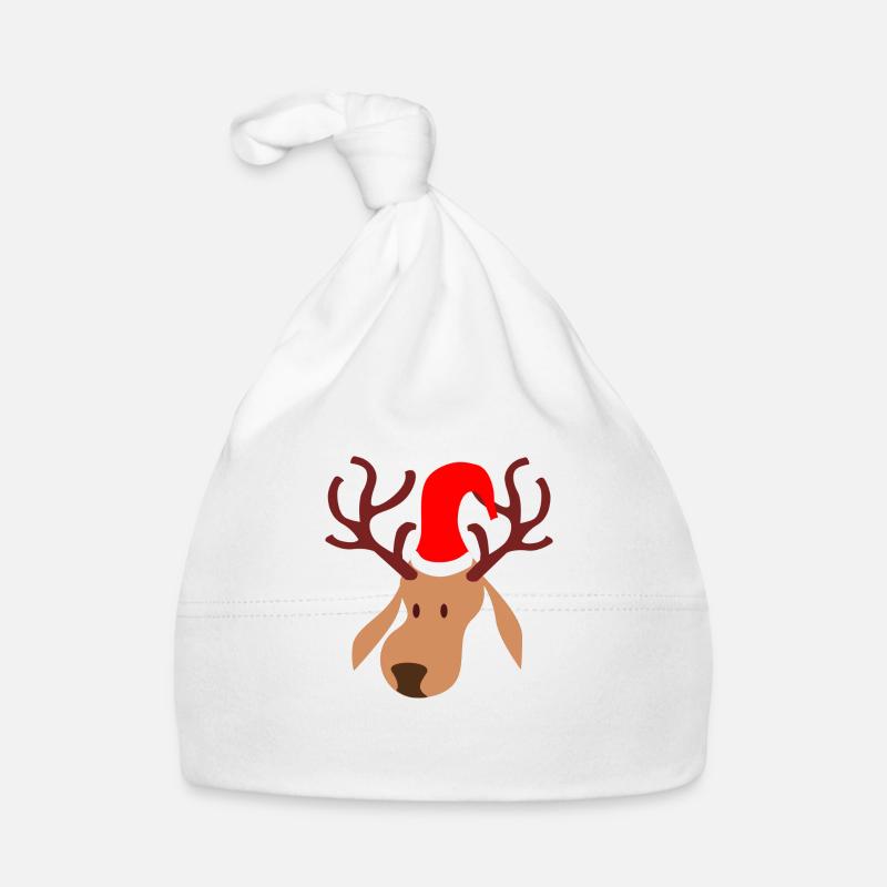 Rudolf Reindeer Organic Baby Cap