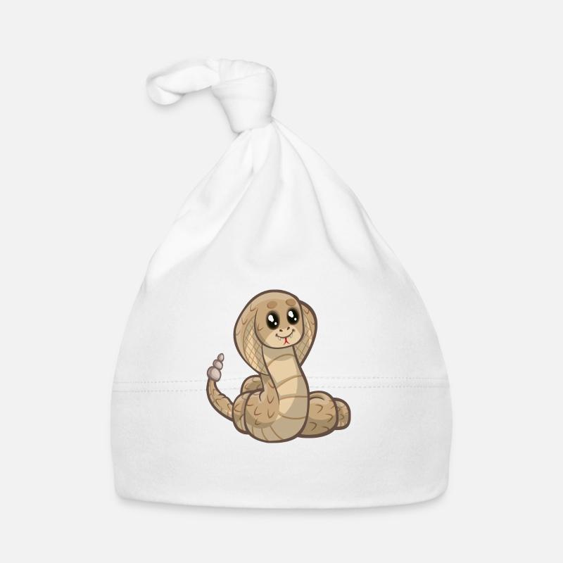 schlange cobra snake serpent viper queue1 Baby Bio-Mütze