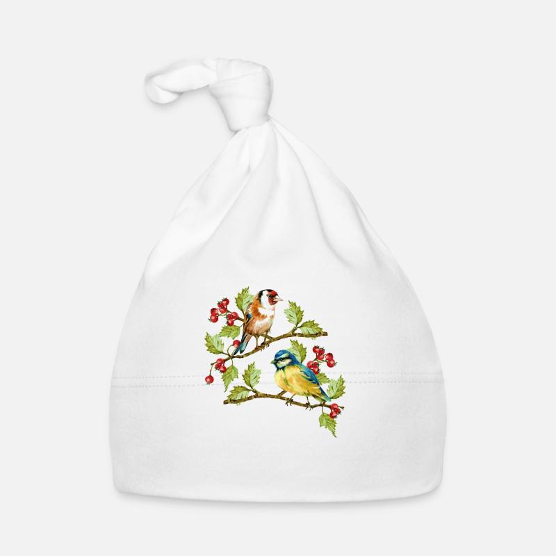 birds Organic Baby Cap