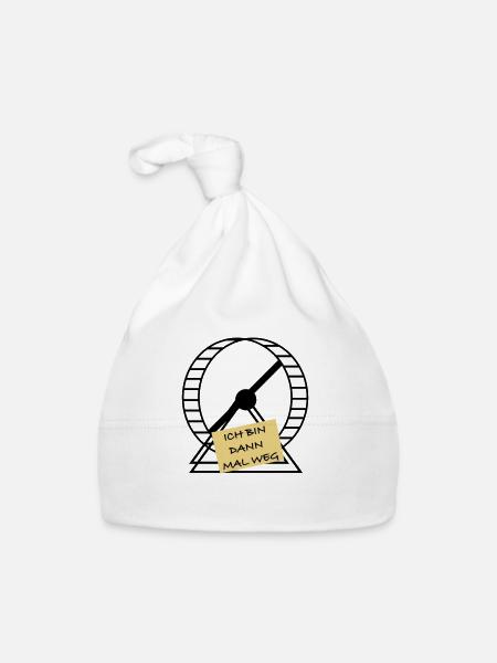 Je m’en vais - Bonnet bio Bébé - blanc - Devant