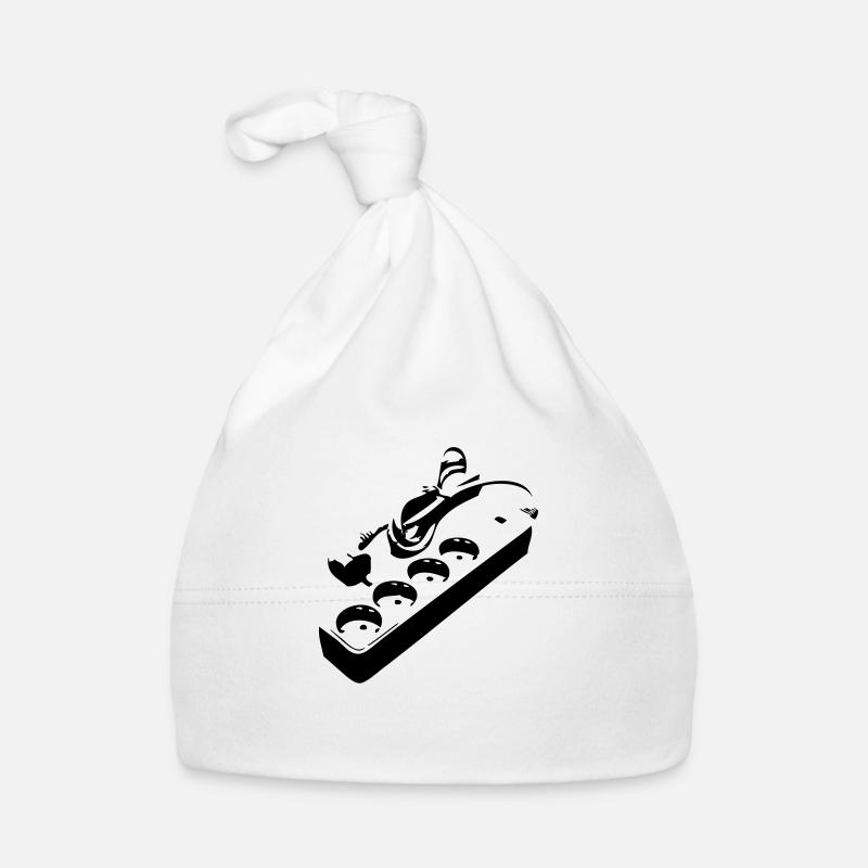 Steckdose - Baby Bio-Mütze - Weiß