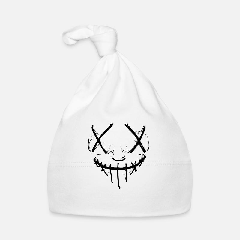 evil horror mask purge optics halloween face Organic Baby Cap