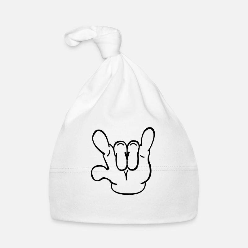 devil_hand Baby Bio-Mütze