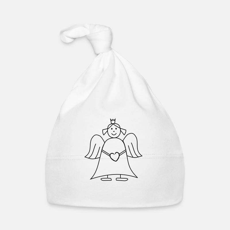 Schutzengel mit Herz und Krone Engel Baby Bio-Mütze