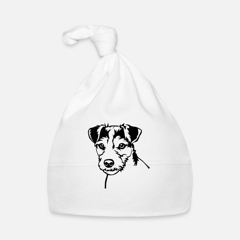Parson Russell Terrier Kopf Baby Bio-Mütze
