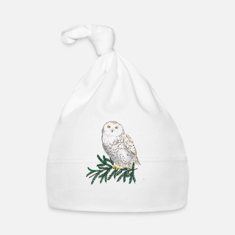 Harfang des neiges dans la forêt Bonnet bio Bébé