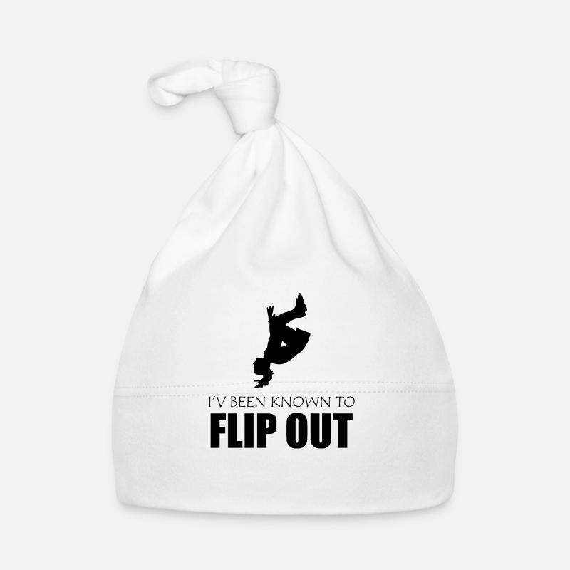 Trampolin Spaß Spruch Geschenk Turnen Akrobat Baby Bio-Mütze