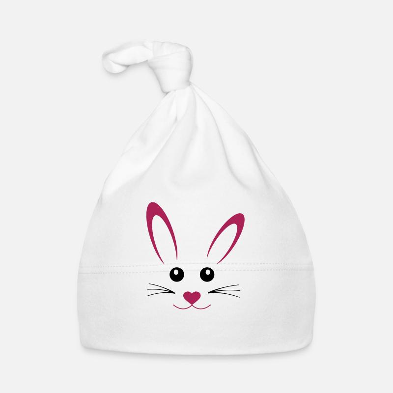 hase - Baby Bio-Mütze - Weiß
