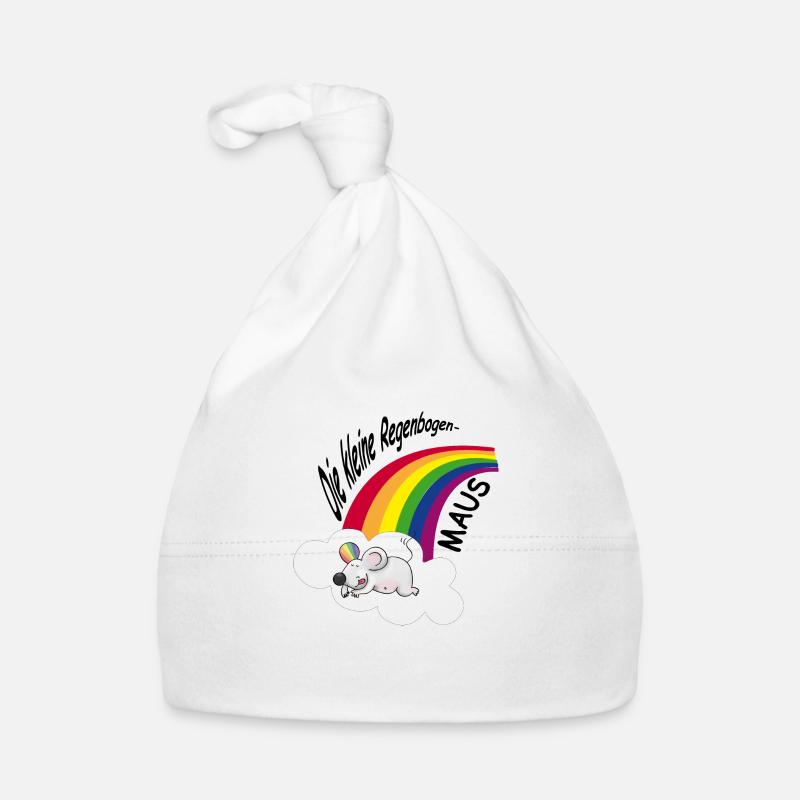 Regenbogen Maus 1 Baby Bio-Mütze