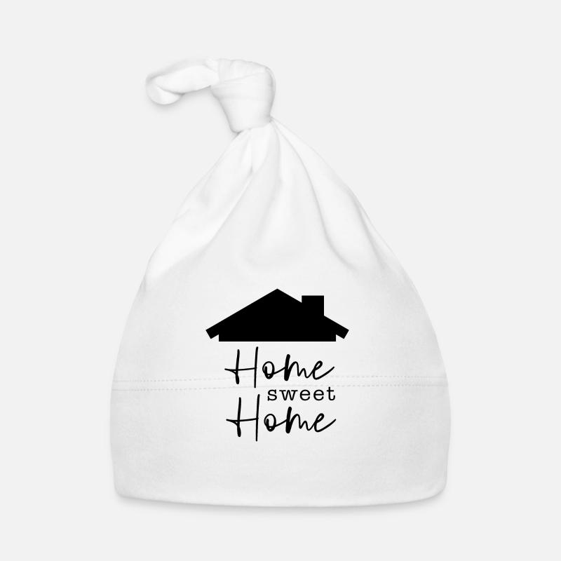 home sweet home - Bonnet bio Bébé - blanc