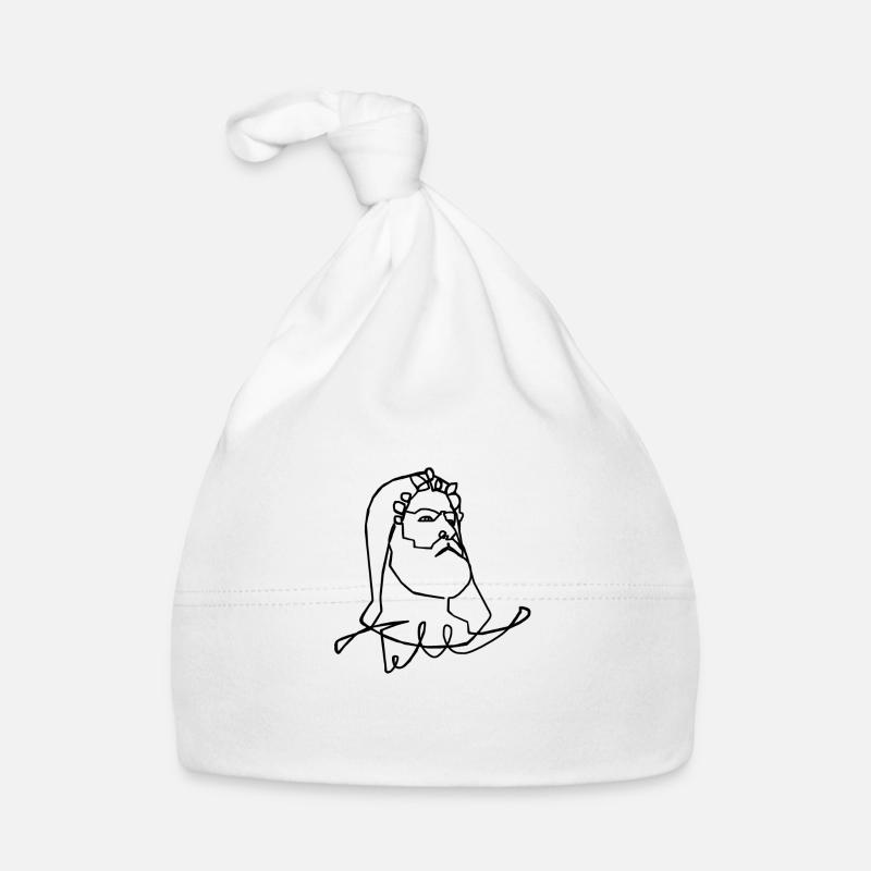 Auf einer Linie mit Tell Baby Bio-Mütze