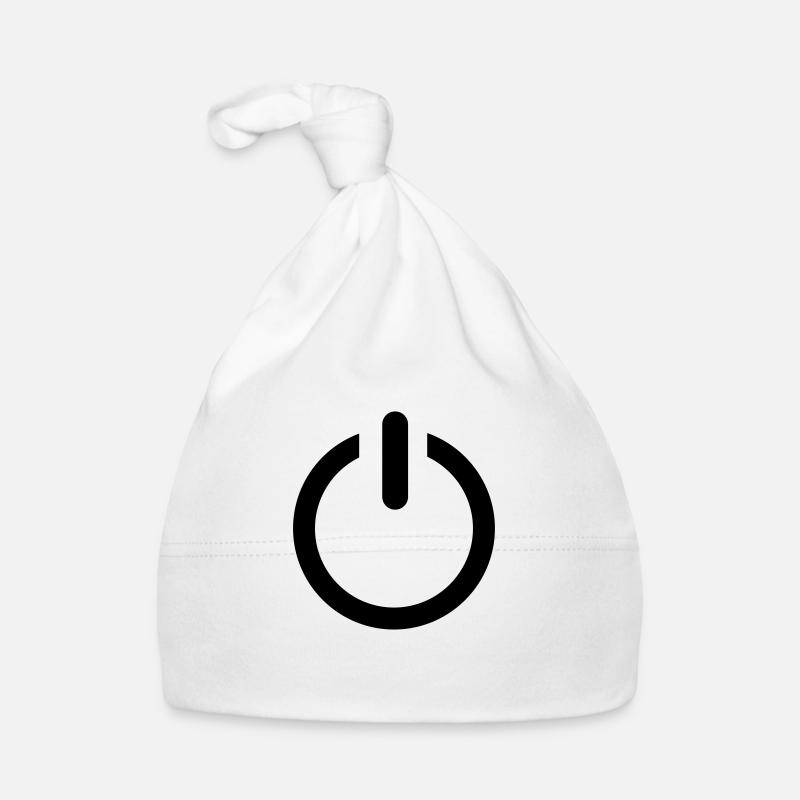 power button Organic Baby Cap