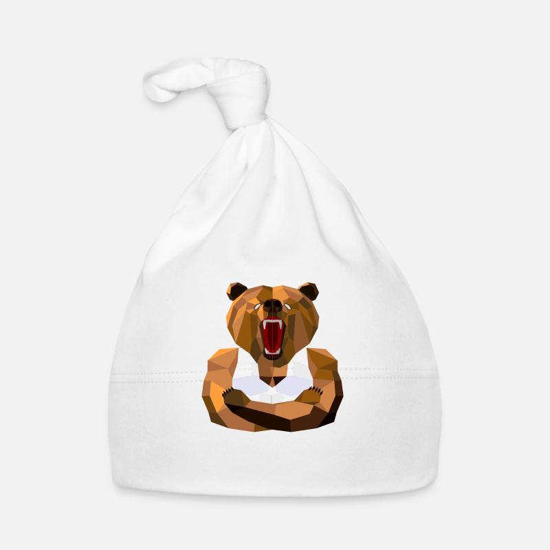 Ours avec muscles Bonnet bio Bébé