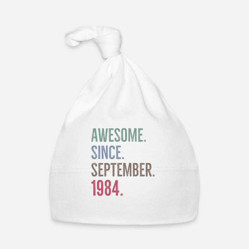 Awesome Since September 1984 Organic Baby Cap