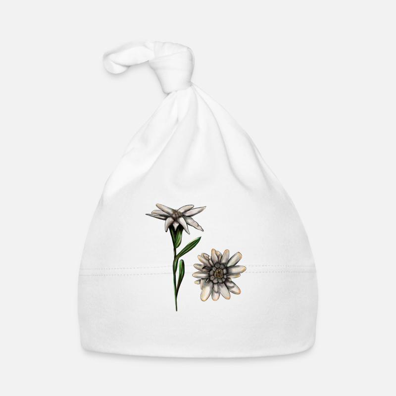Edelweiss Blume Baby Bio-Mütze