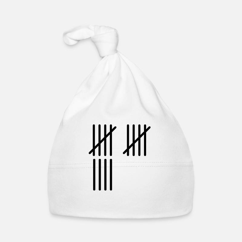 14 Stripes - Baby Bio-Mütze - Weiß