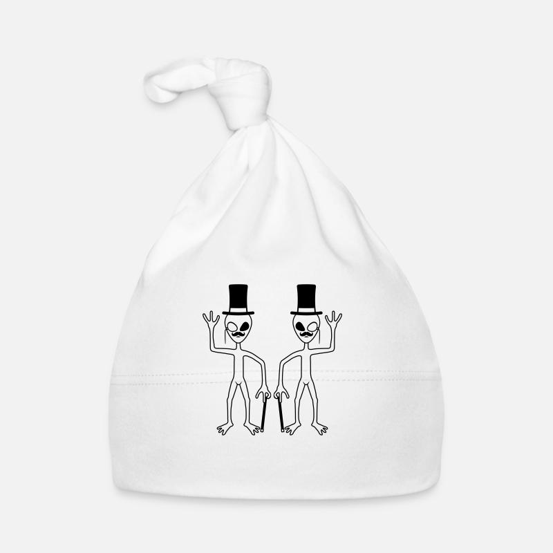 2 Messieurs Amis Extraterrestres Bonnet bio Bébé