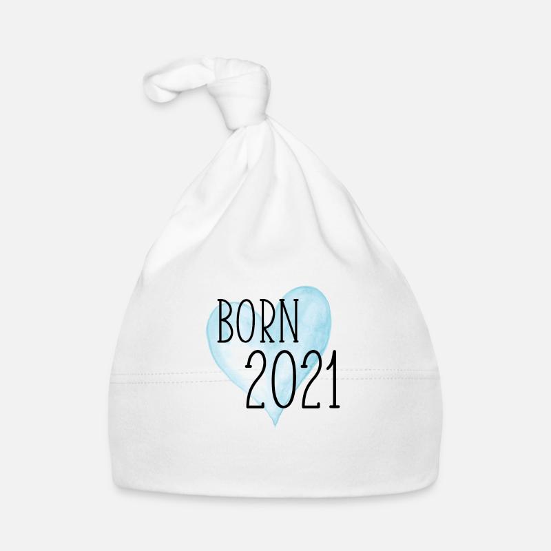 Born 2021 Herz 2 Baby Bio-Mütze