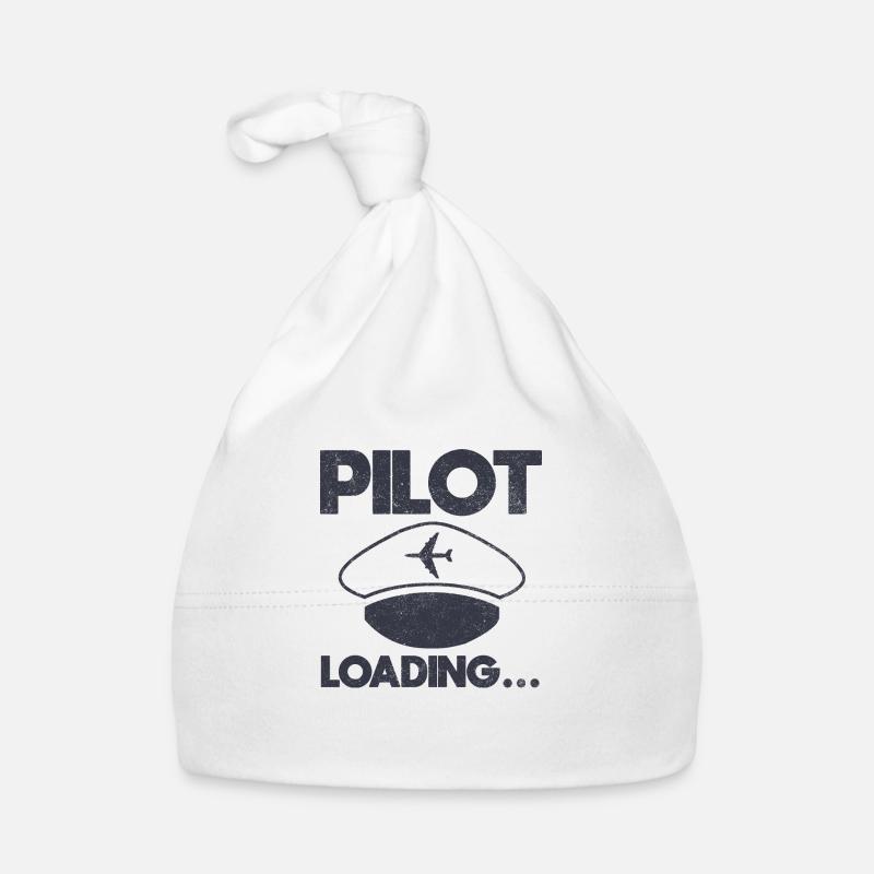 Flugzeug Pilot Fliegen Ausbildung I Geschenk Baby Bio-Mütze