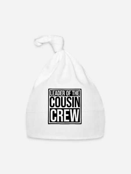 Leader Cousin Crew Team - Bonnet bio Bébé - blanc - Devant