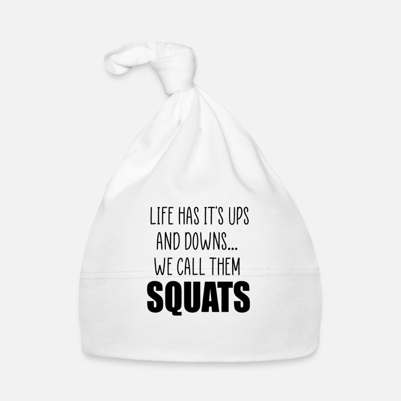 squats quote Organic Baby Cap
