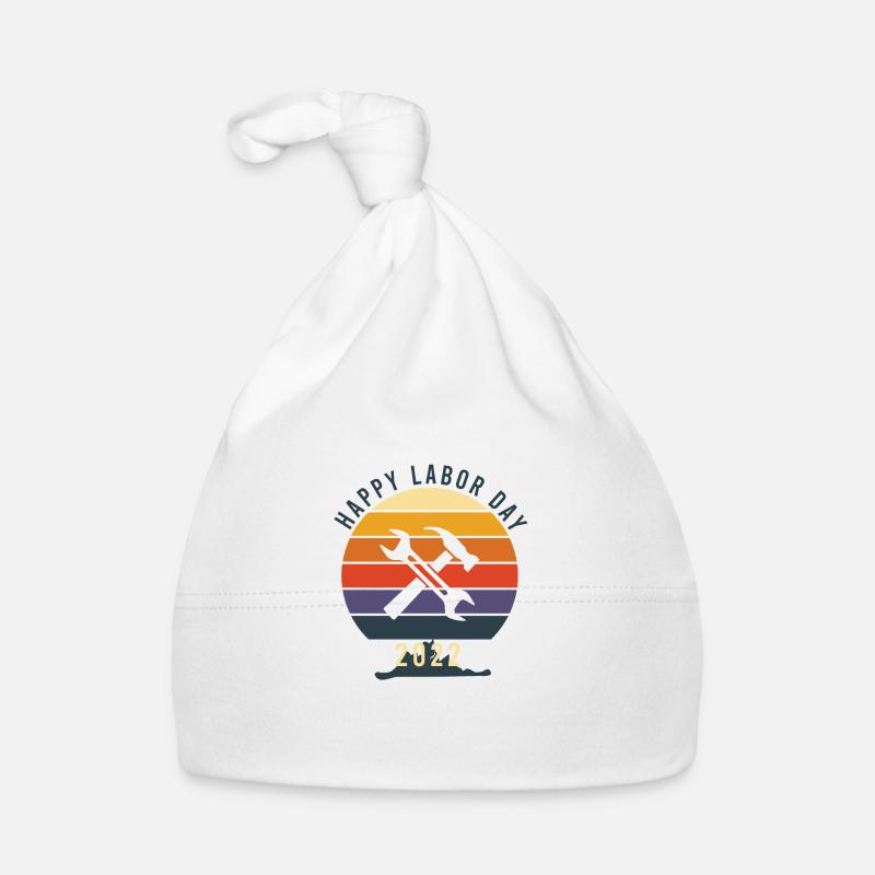 HAPPY LABOR DAY 2022 Organic Baby Cap