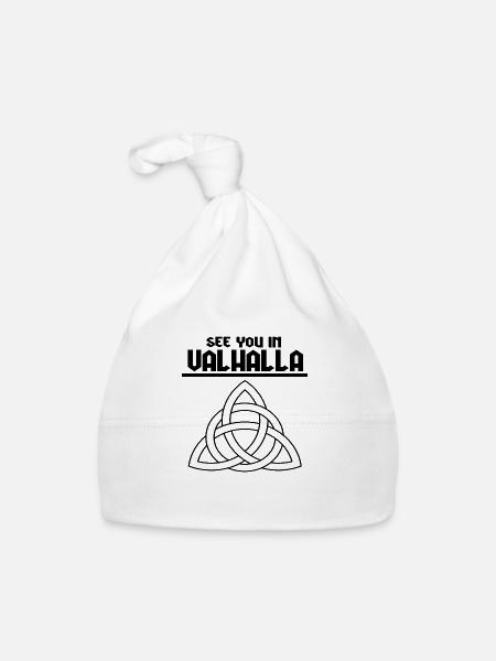 Valhalla - Baby Bio-Mütze - Weiß - Vorne