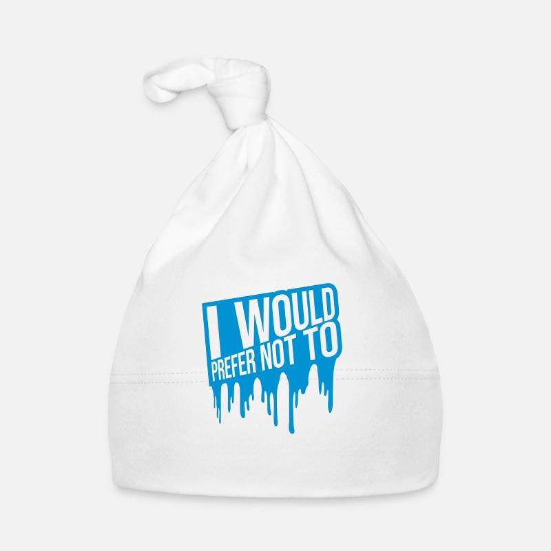 I prefer not to Organic Baby Cap