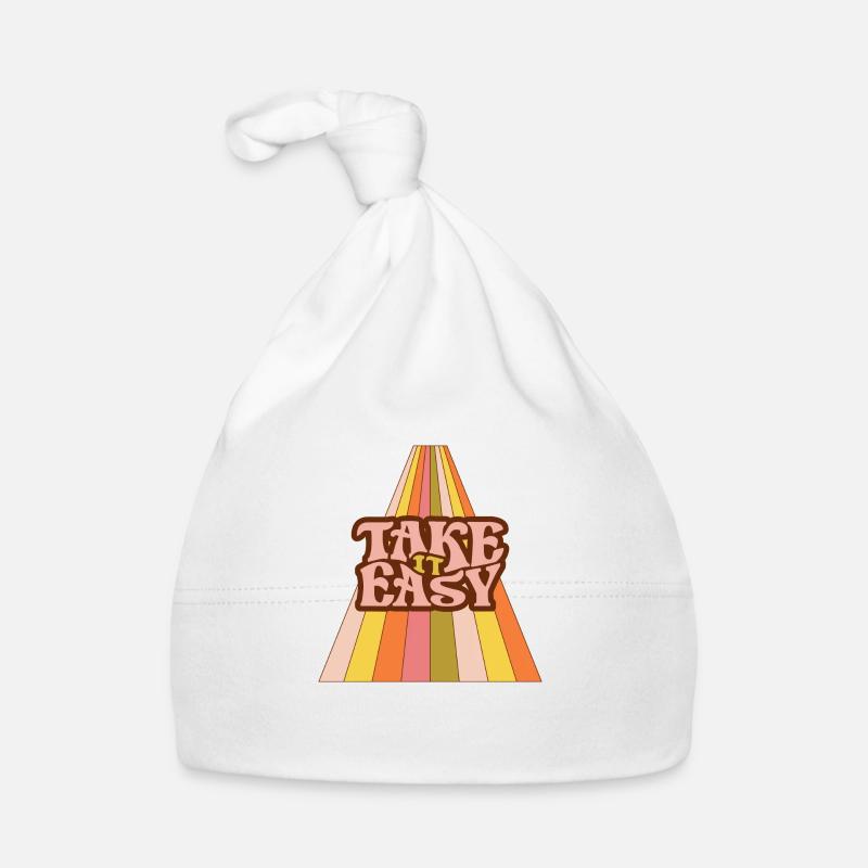 Take it Easy - Baby Bio-Mütze - Weiß