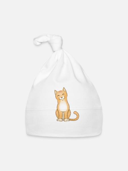 Stubentiger - Baby Bio-Mütze - Weiß - Vorne