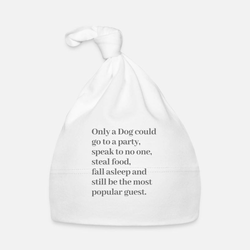 Drôle de citation de chien Bonnet bio Bébé
