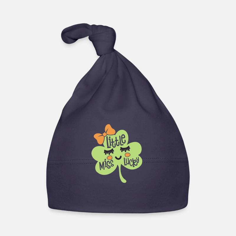 St Patrick's Day Four Leaf Clover Organic Baby Cap