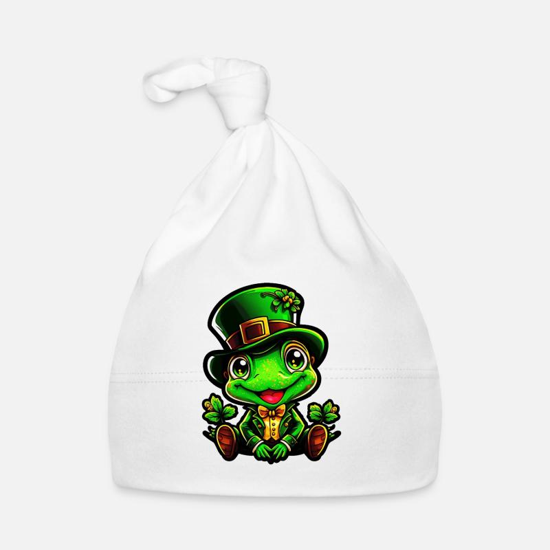 Frosch Zauber am St. Patrick's Day Baby Bio-Mütze