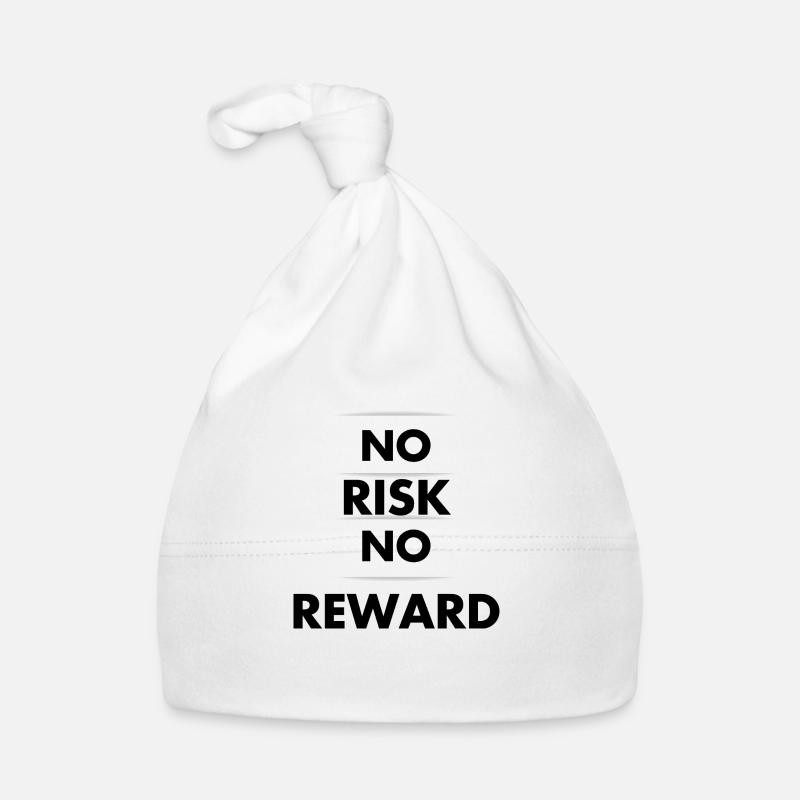 No Risk No reward - Organic Baby Cap - white