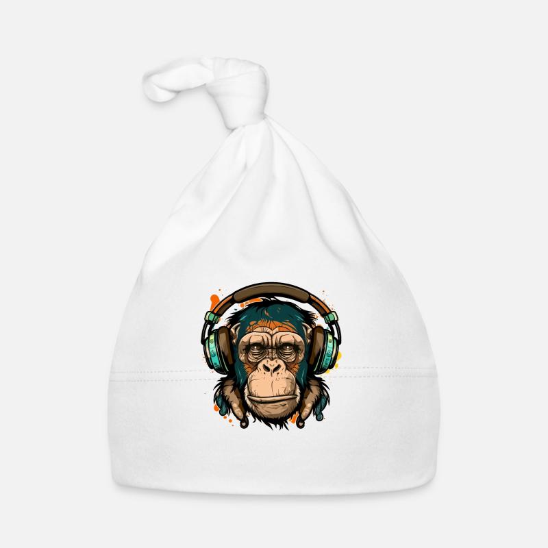 Monkey Music Baby Bio-Mütze