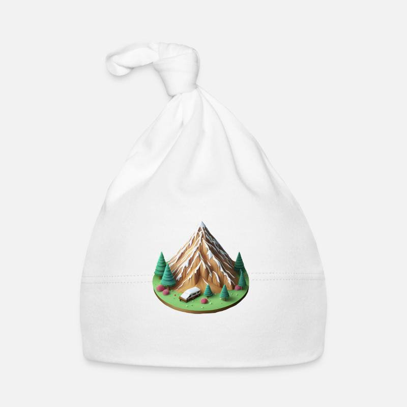camping mountain Organic Baby Cap