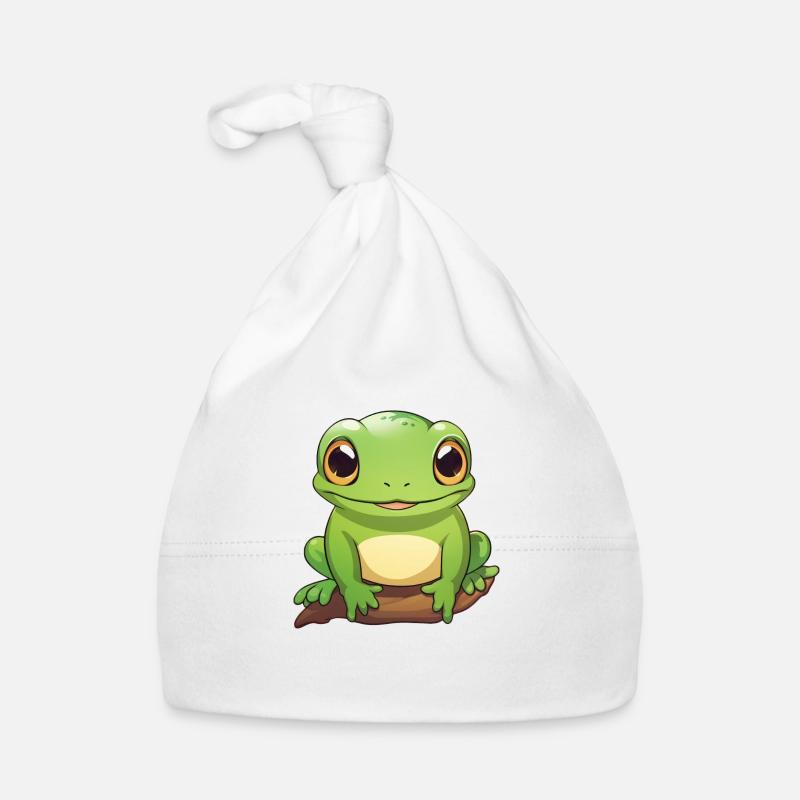 mignonne petite grenouille Bonnet bio Bébé