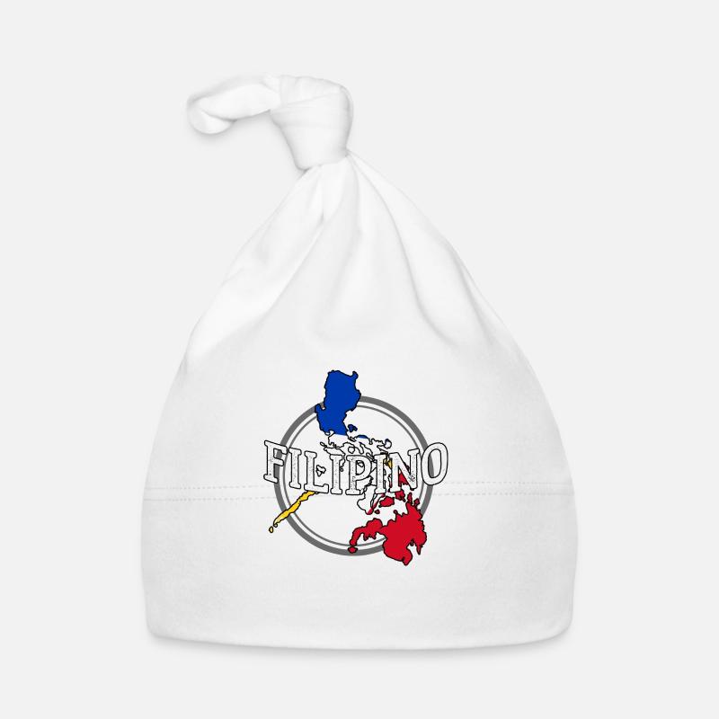 Philippines drapeau philippin fierté je cadeau - Bonnet bio Bébé - blanc