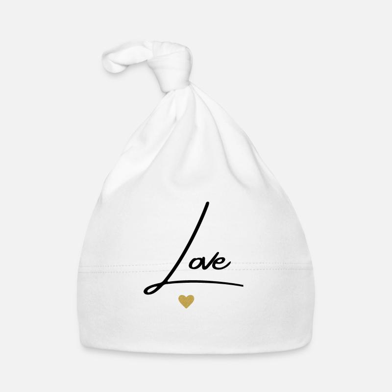 Liebe - Geschenkidee zum Valentinstag Baby Bio-Mütze